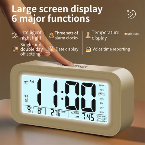 Reloj Despertador Digital LED con Pantalla de Temperatura: Imprescindible para Escritorio y Mesa - El más vendido