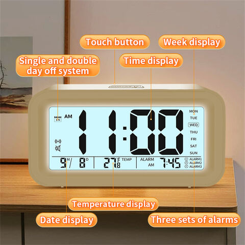 Reloj Despertador Digital LED con Pantalla de Temperatura: Imprescindible para Escritorio y Mesa - El más vendido