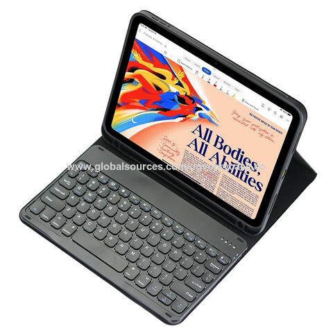 Funda con teclado Bluetooth extraíble para iPad de 10-13 pulgadas