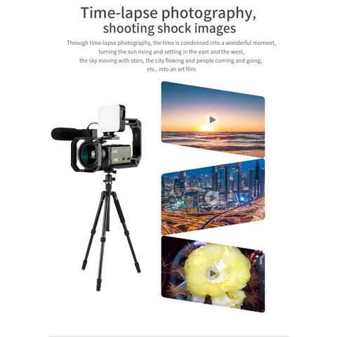 Cámara de Video Profesional 4K UHD con Zoom Óptico 12X para Vlog y Transmisión en Vivo OEM ODM Modelo AX 60