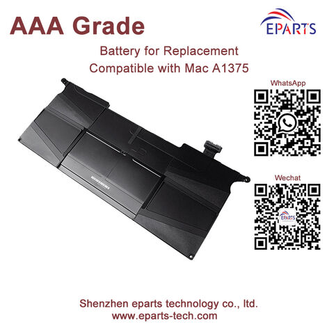 Batería de reemplazo del ordenador portátil para MacBook Air 11 "A1370 A1375
