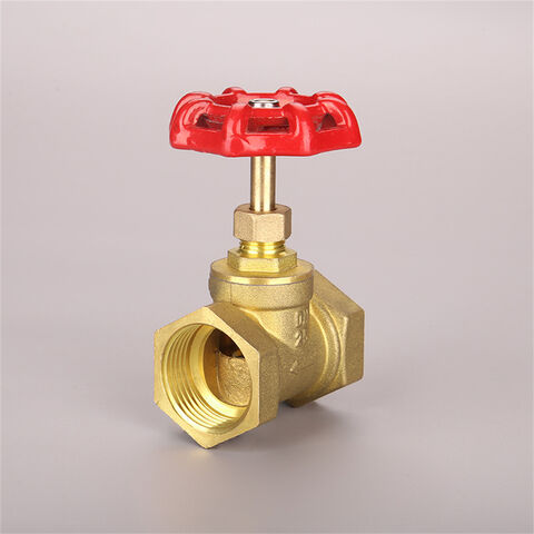 Robinet à Soupape en Laiton HPb59 DN-40, Fabrication en Gros Directe d'Usine, Filetage Femelle avec Boucle de Fil de Cuivre pour Applications Industrielles