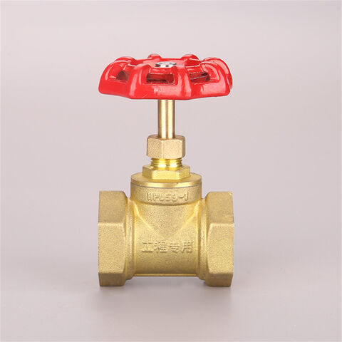 Robinet à Soupape en Laiton HPb59 DN-40, Fabrication en Gros Directe d'Usine, Filetage Femelle avec Boucle de Fil de Cuivre pour Applications Industrielles