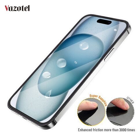 Protecteur d'écran de confidentialité antichoc 3X renforcé pour iPhone 16 Pro Max, verre trempé haute clarté pour iPhone série 16