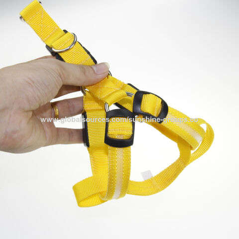 Arnés luminoso LED para perros pequeños, medianos y grandes, arnés para perros, arnés de tracción para paseos de perros, arnés para mascotas