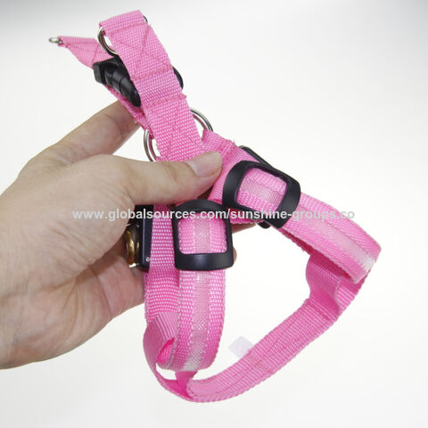 Arnés luminoso LED para perros pequeños, medianos y grandes, arnés para perros, arnés de tracción para paseos de perros, arnés para mascotas