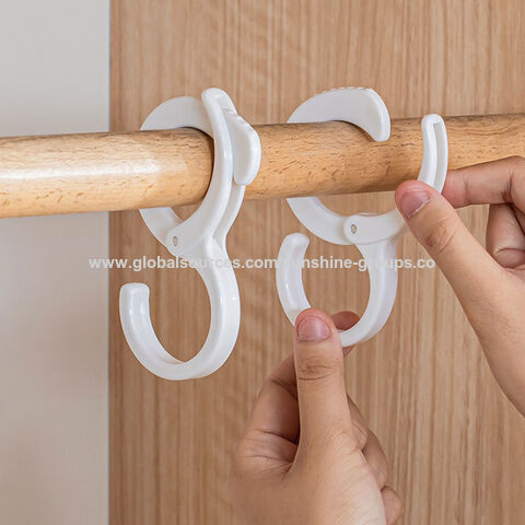 S-förmiger Haken, winddicht, Karten-Typ, tragbar für Badezimmer, ohne Stanzen, spurlos, multifunktional, Kleiderschrank, kleine Haken für die Küche