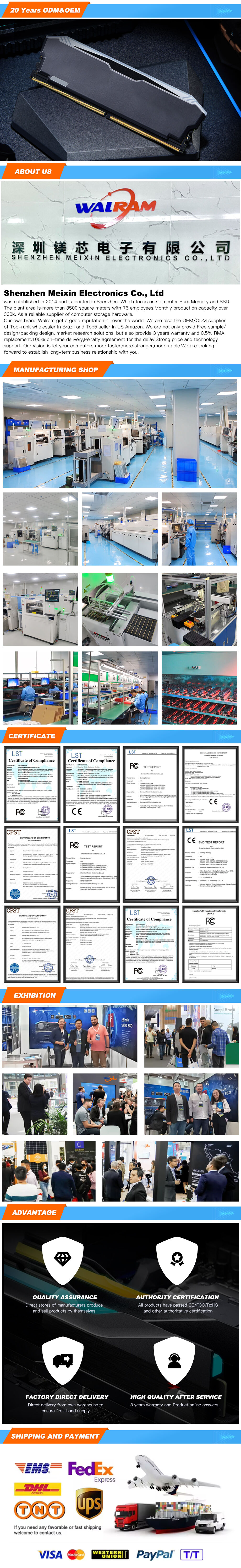 Factory Wholesale Computer Ram Ddr5 8gb 16gb 32gb 4800mhz 5200mhz ...