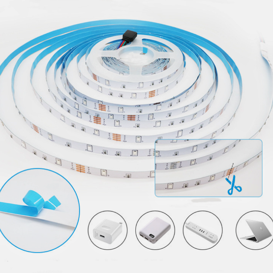 Customizable Digital Rgb Led Rope Light With Silicone Encapsulation, 5v ...