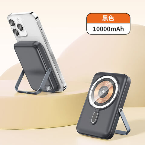 Chargeur Sans Fil Magnétique 4 en 1, Batterie Externe 10000mAh Charge Rapide - Power Bank Magnétique
