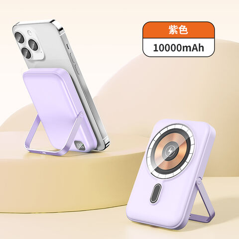 Chargeur Sans Fil Magnétique 4 en 1, Batterie Externe 10000mAh Charge Rapide - Power Bank Magnétique