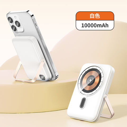 Chargeur Sans Fil Magnétique 4 en 1, Batterie Externe 10000mAh Charge Rapide - Power Bank Magnétique