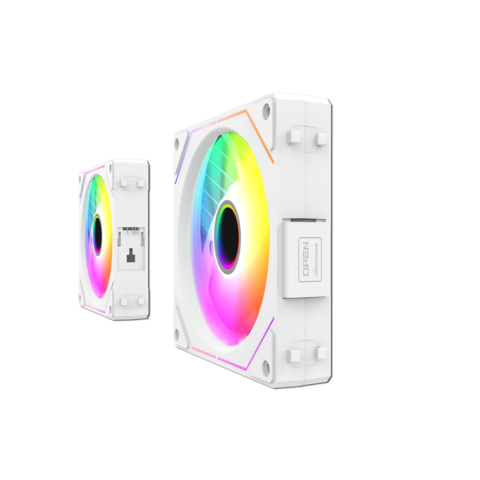 12025 Nouveau Design 12v RGB Argb PC Ventilateur 120mm En Plastique Miroir CPU Refroidisseur pour Ordinateur de Jeu Cas 3pin Puissance Interface