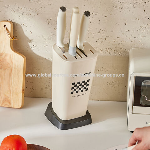 Estante para cuchillos de cocina estilo moderno, organizador de encimera para almacenamiento de cuchillos, soporte para cuchillos de cocina