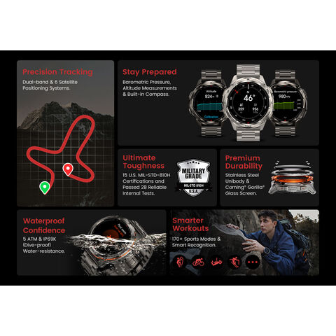 2025 KOSPET TANK T3 Ultra 2 Reloj Inteligente Robusto Especial Acero Inoxidable 5ATM e IP69K Impermeable Calidad Militar Relojes Resistentes