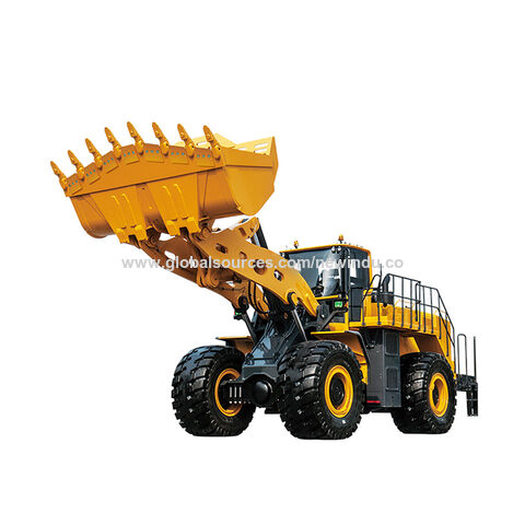 Cargadora frontal de gran capacidad de carga de 10 toneladas y 12 toneladas con cucharón de 5 m3 y aire acondicionado