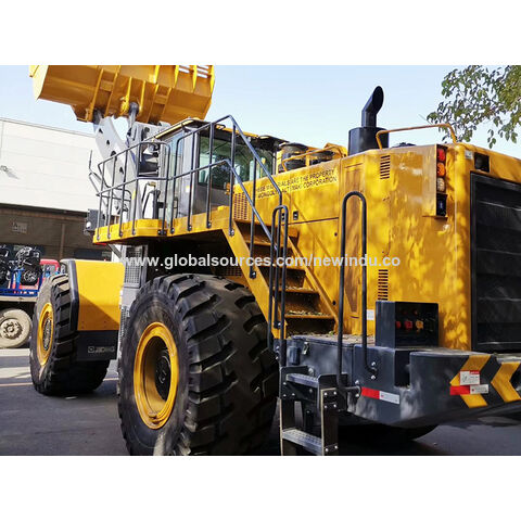 Cargadora frontal de gran capacidad de carga de 10 toneladas y 12 toneladas con cucharón de 5 m3 y aire acondicionado
