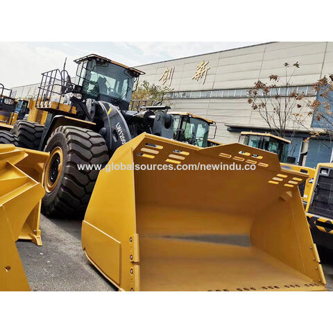Cargadora frontal de gran capacidad de carga de 10 toneladas y 12 toneladas con cucharón de 5 m3 y aire acondicionado