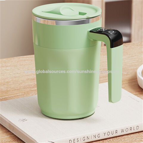 Neuer vollautomatischer Rührbecher für Kaffee und Milch, 316 Edelstahl, wiederaufladbar, digitale Temperaturanzeige, intelligenter Rührbecher.