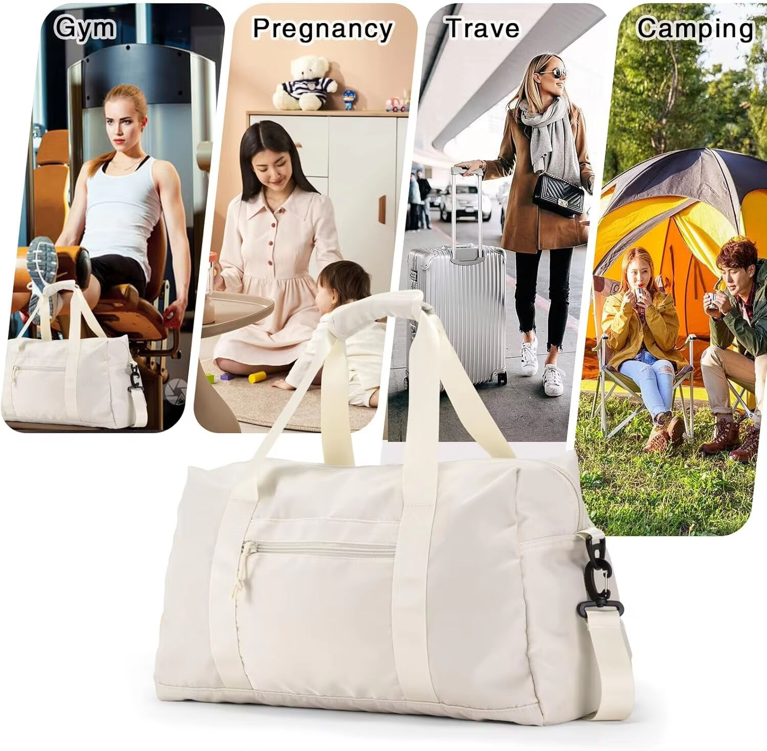 Waterproof Travel Duffle Bag Sport Gym Sports Bag Carry On Tote Bags ...