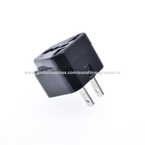 Adaptador de conversão americano WD-6, plugue de conversão padrão americano, adaptador de viagem universal Epicka