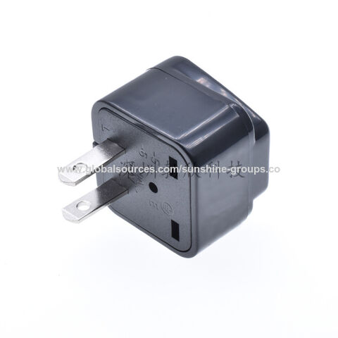 Adaptador de conversão americano WD-6, plugue de conversão padrão americano, adaptador de viagem universal Epicka