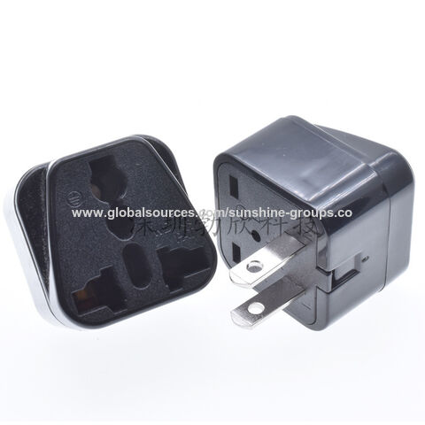 Adaptador de conversão americano WD-6, plugue de conversão padrão americano, adaptador de viagem universal Epicka