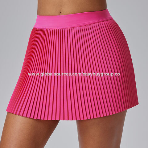 Kurze Röcke Plissee-Tennisrock Damen Fake Two Anti-Walking Leichte Fitness Kurzer Rock Schnelltrocknende Ball Golf Culottes