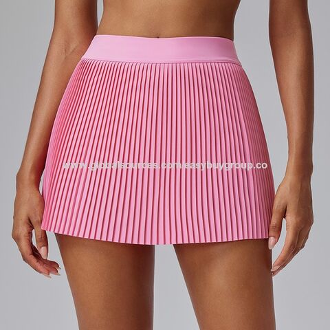Kurze Röcke Plissee-Tennisrock Damen Fake Two Anti-Walking Leichte Fitness Kurzer Rock Schnelltrocknende Ball Golf Culottes