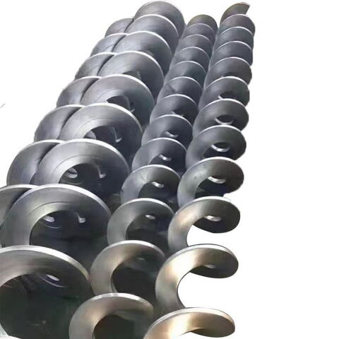 Carbon Steel Spiral Drill Rod Rig Auger Drill Pipe Forged Geological Exploration Tool with Blades for Well Drilling