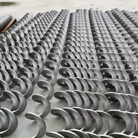 Carbon Steel Spiral Drill Rod Rig Auger Drill Pipe Forged Geological Exploration Tool with Blades for Well Drilling