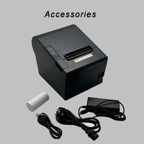 80mm POS Thermobon-Drucker kompatibel mit 58mm Papierrolle mit Leitblech, Bluetooth USB und automatischem Cutter für den Rechnungsdruck