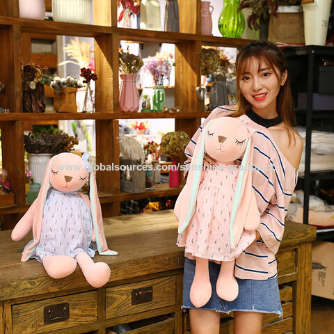 Poupée Lapin de Pâques, cadeau pour enfants, poupée apaisante, jouet en peluche super doux, cadeau pour bébé, peluches personnalisables.