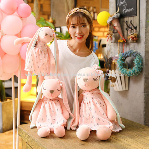 Poupée Lapin de Pâques, cadeau pour enfants, poupée apaisante, jouet en peluche super doux, cadeau pour bébé, peluches personnalisables.
