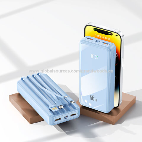 YM-808 GWS Power Bank mit 4 Zeilen 20.000 mAh 22,5 W PD, OEM/ODM, maßge schneiderte Power bank