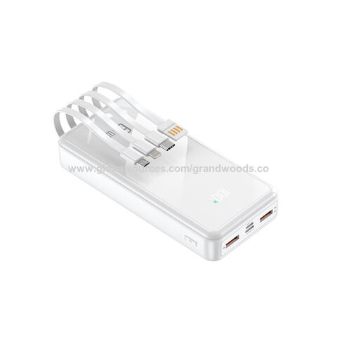 YM-808 GWS Power Bank mit 4 Zeilen 20.000 mAh 22,5 W PD, OEM/ODM, maßge schneiderte Power bank
