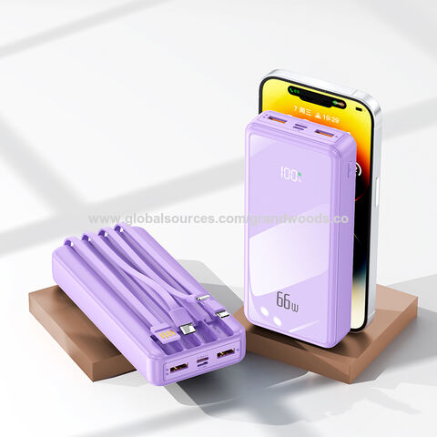 YM-808 GWS Power Bank mit 4 Zeilen 20.000 mAh 22,5 W PD, OEM/ODM, maßge schneiderte Power bank