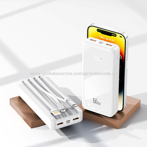 YM-808 GWS Power Bank mit 4 Zeilen 20.000 mAh 22,5 W PD, OEM/ODM, maßge schneiderte Power bank