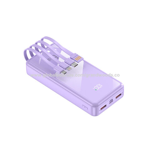 YM-808 GWS Power Bank mit 4 Zeilen 20.000 mAh 22,5 W PD, OEM/ODM, maßge schneiderte Power bank