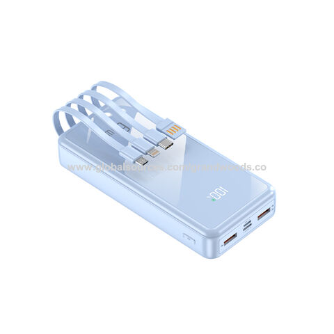YM-808 GWS Power Bank mit 4 Zeilen 20.000 mAh 22,5 W PD, OEM/ODM, maßge schneiderte Power bank