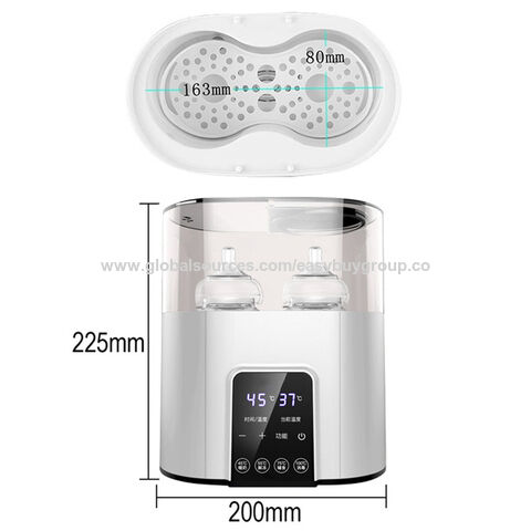 Calentador de leche, agitador de leche materna, esterilizador. Calentador de biberones con pantalla táctil programable.