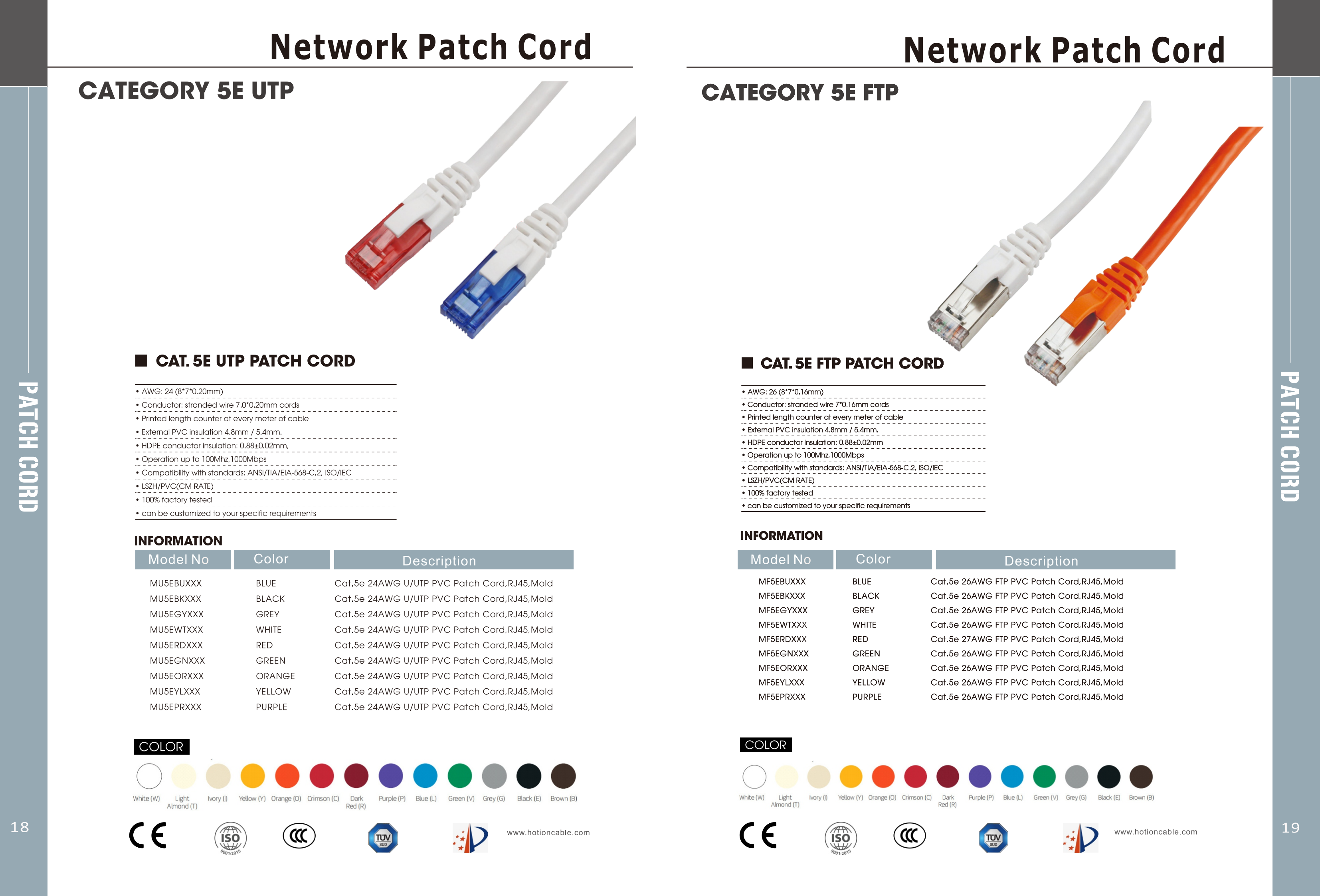 Buy China Wholesale Utp Cat 6 Patch Cord Cat5e Cat7 Cca Cu Ethernet Utp ...