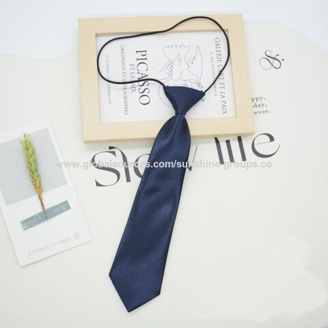 Gravata infantil de cor sólida para estudantes do ensino fundamental e médio, laço de bebê, acessórios modernos para uniformes escolares pretos e vermelhos