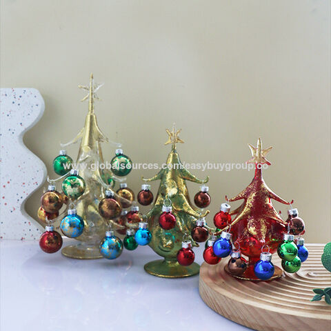 Weihnachtsbaumschmuck aus Glashandwerk, Glashandwerk, kreative Tischdekorationen, Weihnachtsschmuck, Geburtstagsgeschenke