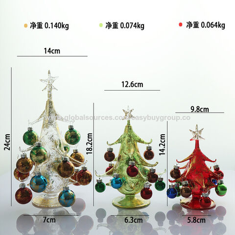 Weihnachtsbaumschmuck aus Glashandwerk, Glashandwerk, kreative Tischdekorationen, Weihnachtsschmuck, Geburtstagsgeschenke
