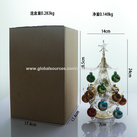 Weihnachtsbaumschmuck aus Glashandwerk, Glashandwerk, kreative Tischdekorationen, Weihnachtsschmuck, Geburtstagsgeschenke