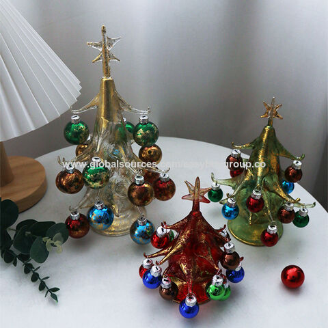 Weihnachtsbaumschmuck aus Glashandwerk, Glashandwerk, kreative Tischdekorationen, Weihnachtsschmuck, Geburtstagsgeschenke