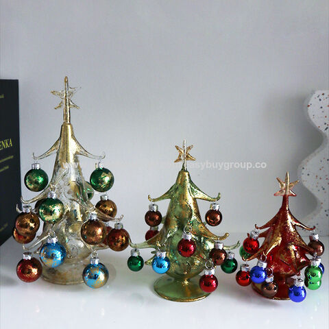 Weihnachtsbaumschmuck aus Glashandwerk, Glashandwerk, kreative Tischdekorationen, Weihnachtsschmuck, Geburtstagsgeschenke