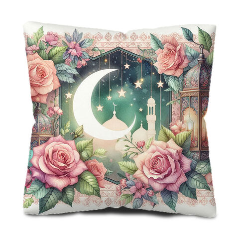 Fundas de cojín estampadas, fundas de almohada de piel de melocotón suave, fundas de cojín florales navideñas para sofá