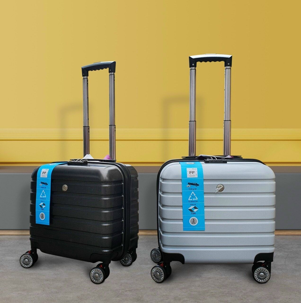 Hard Mini Luggage Fashion Lightweight Pc Luggage Trolley Suitcase 16 ...
